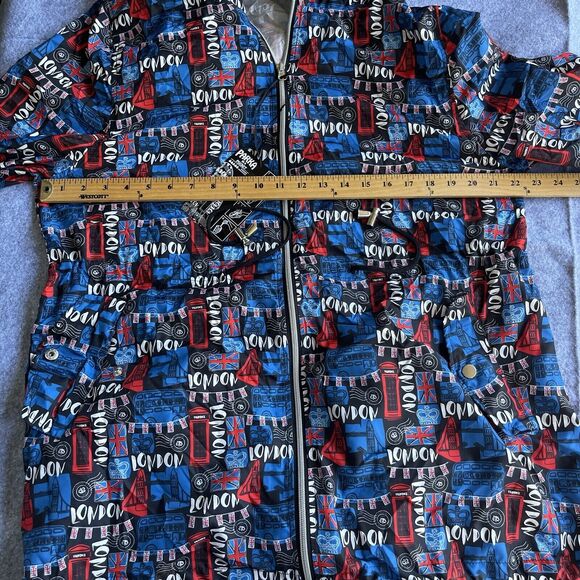 Parka in a Pocket Windbreaker Jacket Womens Large Full Zip Lightweight London - Picture 11 of 14